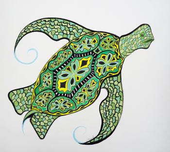 Mustique Sea Turtle